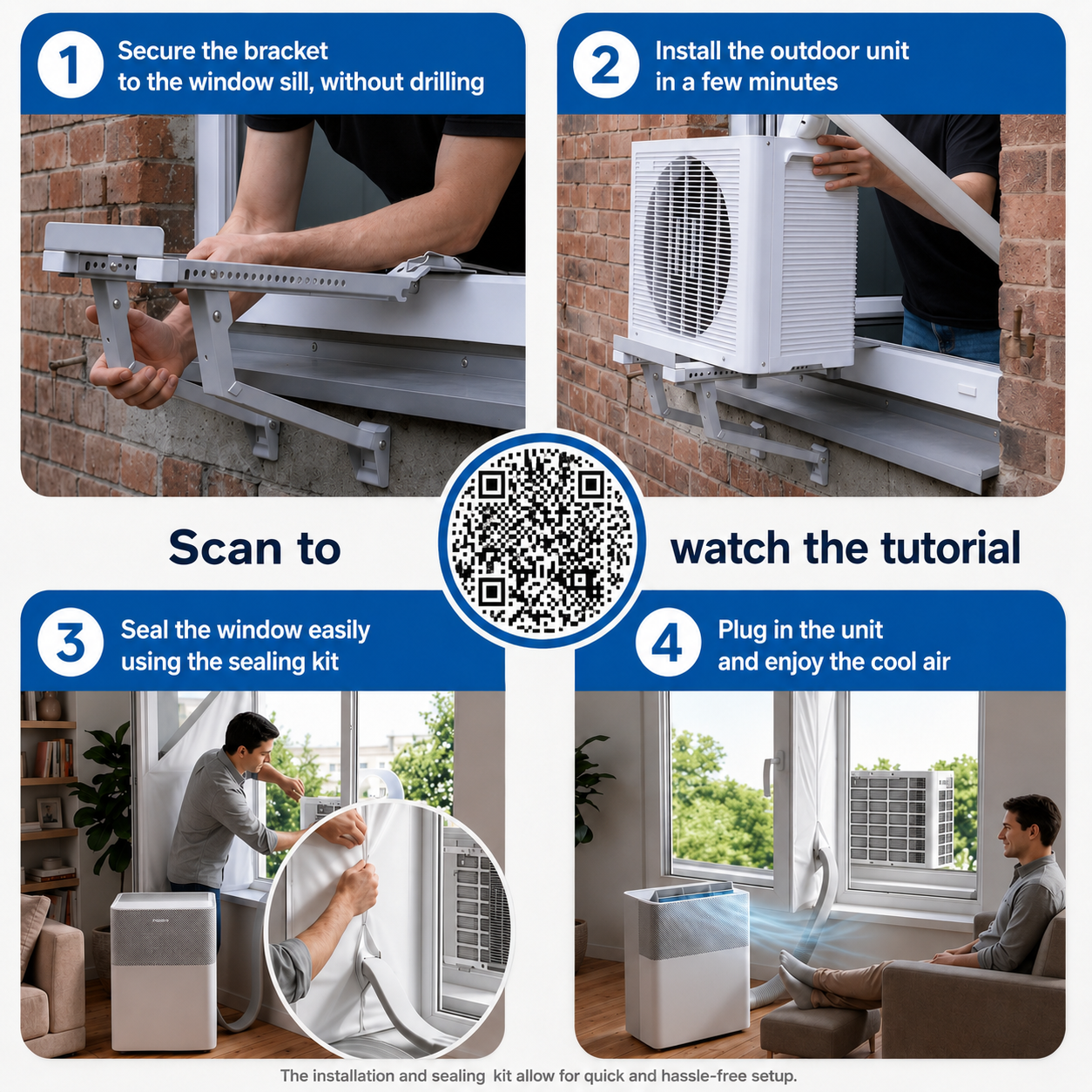 4-in-1 PortaSplit Air Conditioner